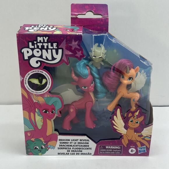 My Little Pony Dragon Light Reveal Set Tell Your Tale Toys Sunny Blaize Sparky - Picture 1 of 7